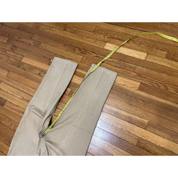 Peter Millar Mens Chino Khaki Pants Sz 36x26 Beige Pima Cotton Twill Flat Front - Picture 7 of 8